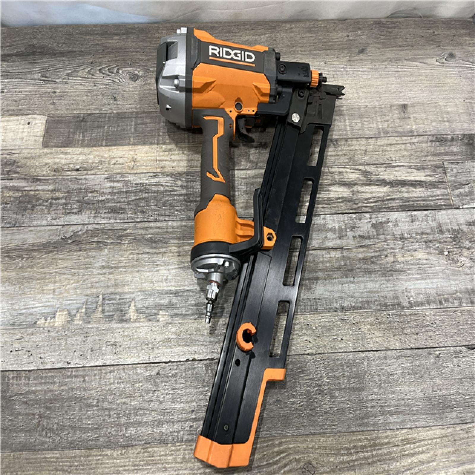 AS-IS RIDGID Pneumatic 21-Degree 3-1/2 in. Round Head Framing Nailer