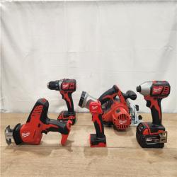 AS-IS- Milwaukee M18 18V Lithium-Ion Cordless 5 Tool Combo Kit