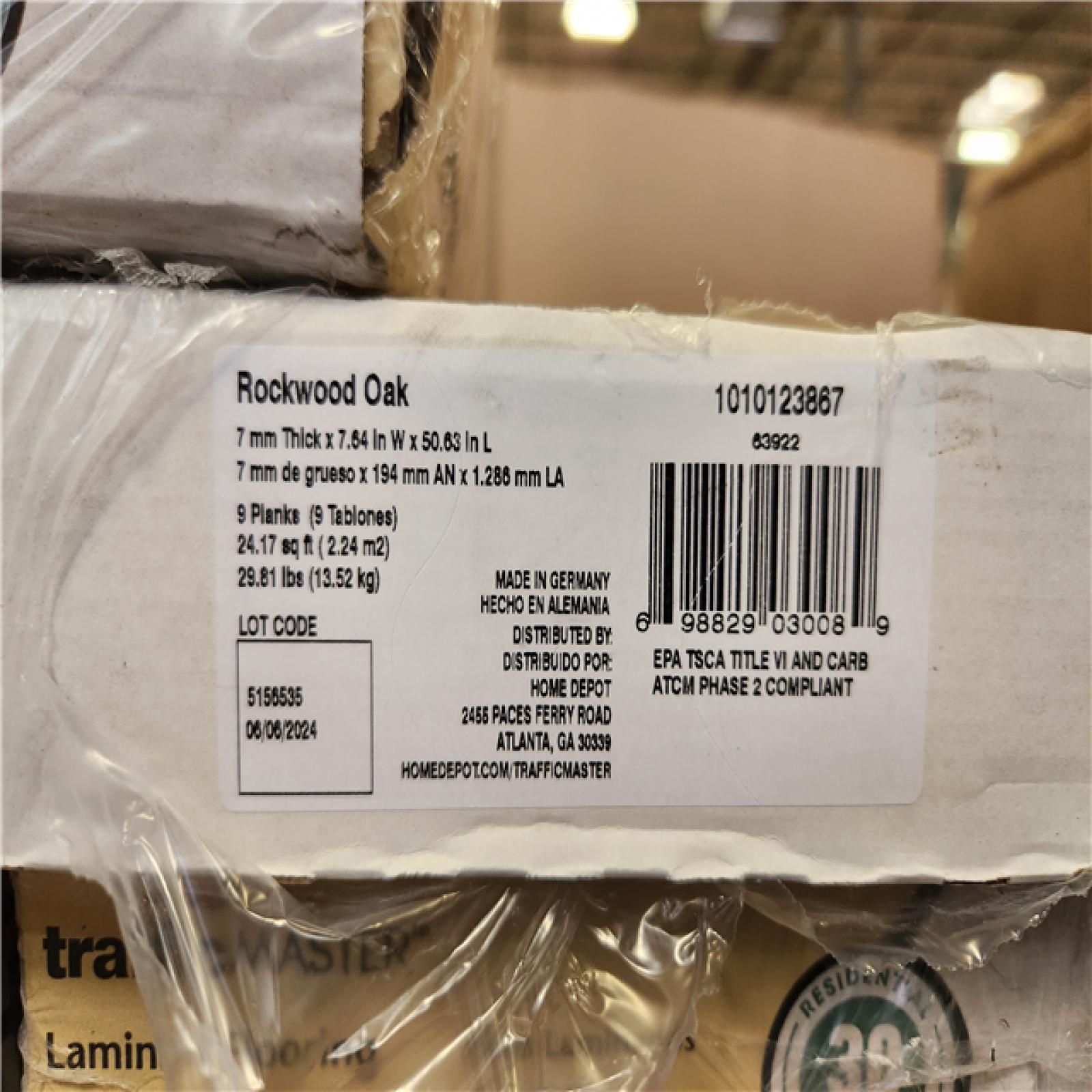 Phoenix Location AS-IS Mixed Flooring Pallet (23-Cases)