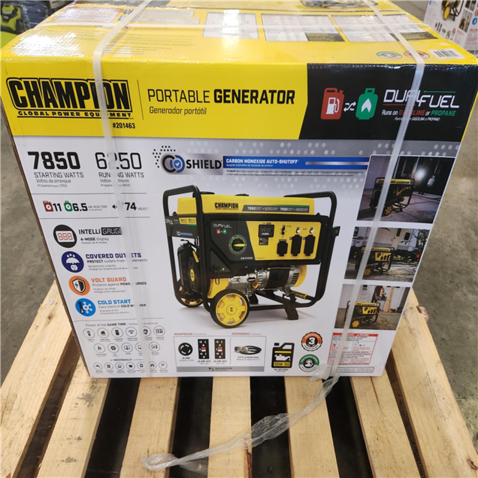 Phoenix NEW Champion Power Equipment 7850/6250-Watt Recoil Start Dual Fuel Portable Generator w/ Free 3-Year Warranty for Home Backup and Storm Prep (SEALED)