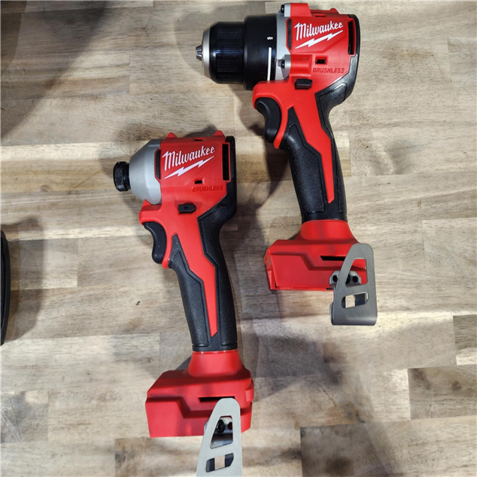 HOUSTON LOCATION - AS-IS M18 18V Lithium-Ion Brushless Cordless Compact Drill/Impact Combo Kit (2-Tool) W/(2) 2.0 Ah Batteries, Charger & Bag
