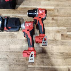 HOUSTON LOCATION - AS - IS Milwaukee 18-Volt Lithium-Ion Brushless Cordless Compact Hammer Drill/Impact Combo Kit