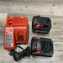 AS-IS Milwaukee 18-Volt Lithium-Ion High Output Battery Starter Kit with Two 6.0 Ah Battery and Charger