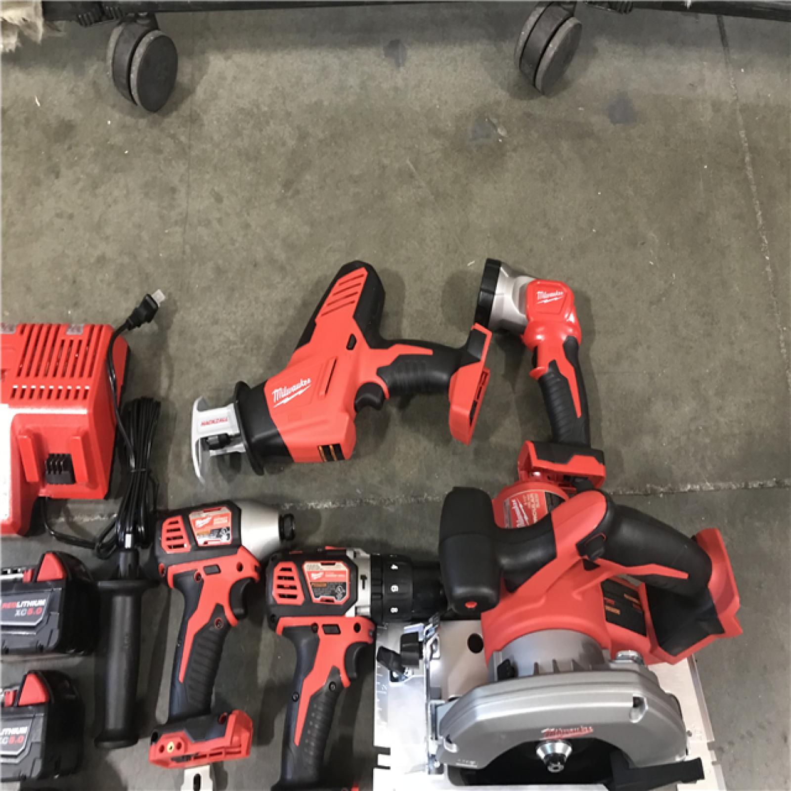 California NEW Milwaukee M18 18V Lithium-Ion Cordless 8 Tool Combo Kit With 3 Batteries, Charger, and Tool Bags