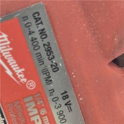AS-IS Milwaukee 2953-20 18V Cordless 1/4 Hex Impact Driver (Tool-Only)