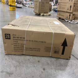 DALLAS LOCATION - Home Decorators Collection Summerfield 39.6 in. W 50000 Btu Black Steel Propane Outdoor Fire Pit with Lava Rocks