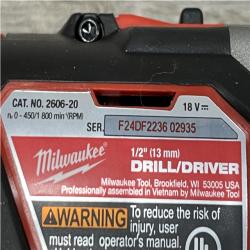 AS-IS Milwaukee 18V Lithium-Ion Cordless Drill Driver/Impact Driver Combo Kit