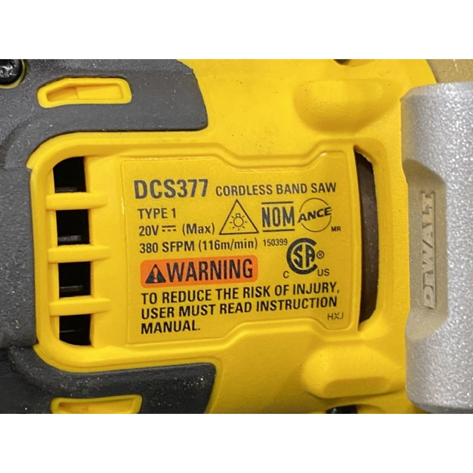 AS-IS DEWALT ATOMIC 20V MAX Cordless Brushless Compact 1-3/4 in. Bandsaw (Tool Only)