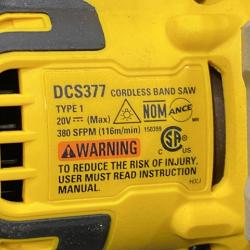 AS-IS DEWALT ATOMIC 20V MAX Cordless Brushless Compact 1-3/4 in. Bandsaw (Tool Only)