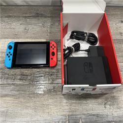 AS-IS Nintendo Switch -Neon Blue Joy-Con & Neon Red