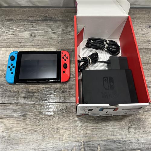 AS-IS Nintendo Switch -Neon Blue Joy-Con & Neon Red