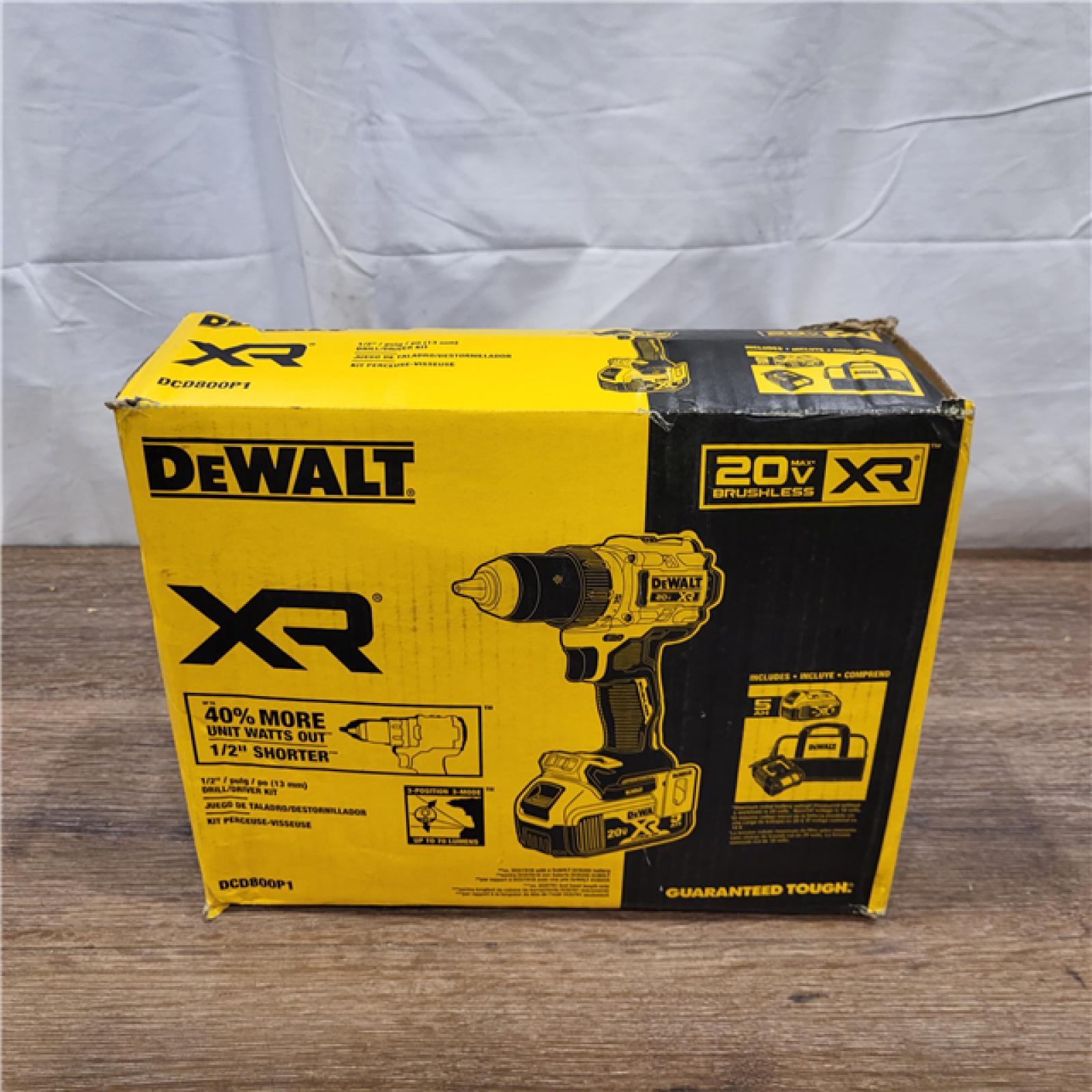 AS-IS DEWALT 20V MAX XR Brushless Cordless 1/2 Drill/Driver Kit