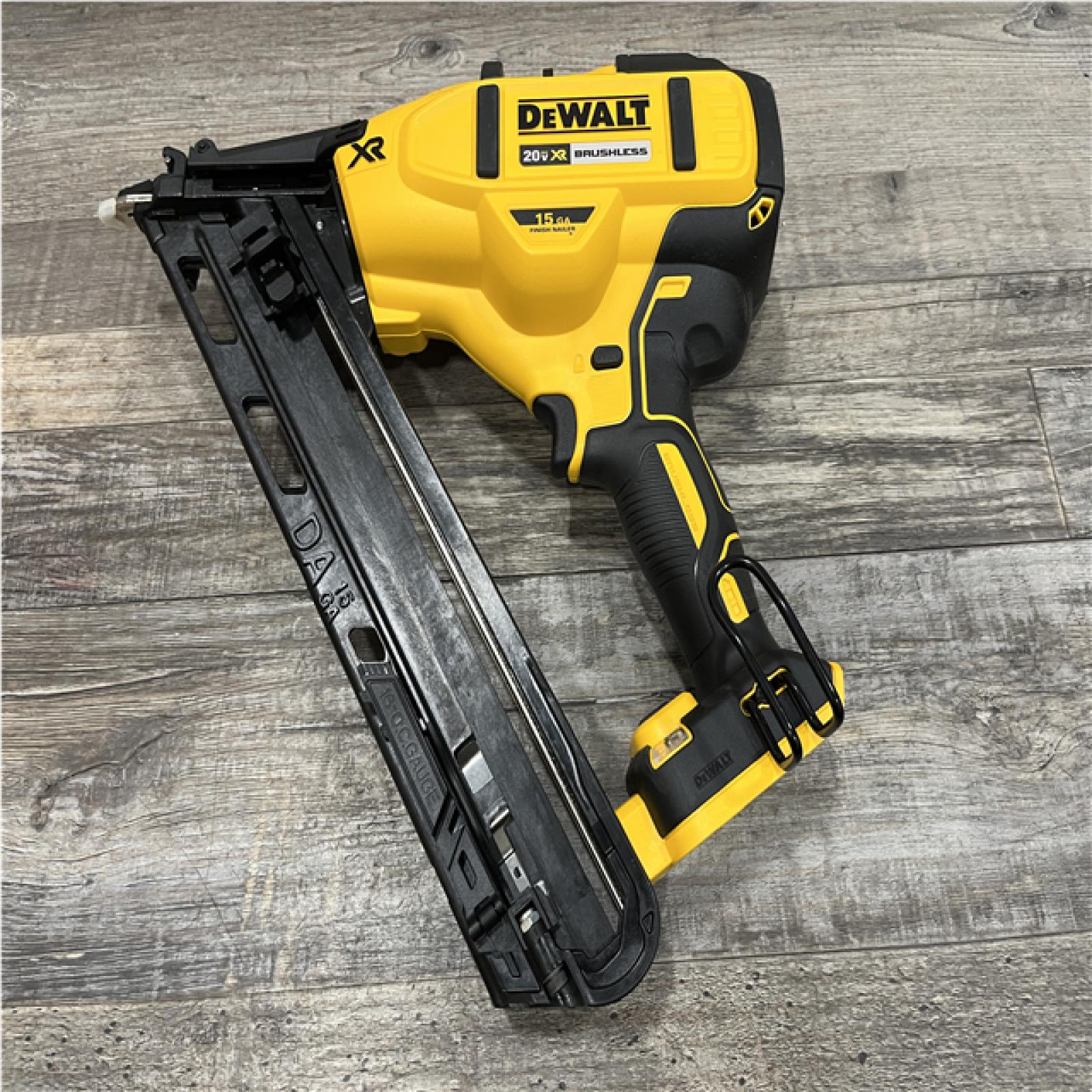 AS-IS DEWALT Cordless 20V MAX XR Angled Finish Nailer (Tool Only)