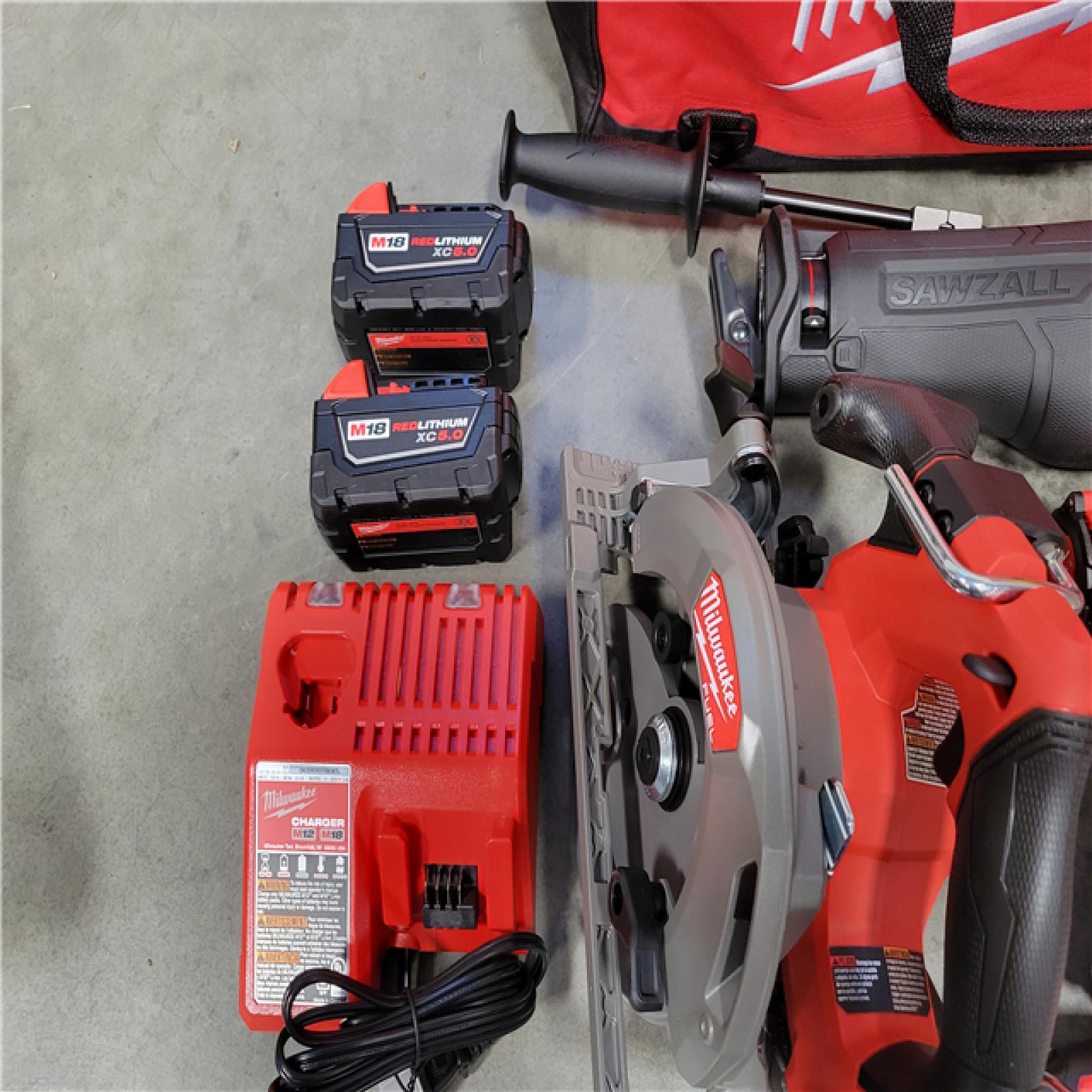 CALIFORNIA AS-IS NEW MILWAUKEE M18 FUEL 5-TOOL COMBO KIT