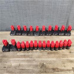 HOUSTON LOCATION - AS-IS MILWAUKEE BATTERY PACK QTY - 25