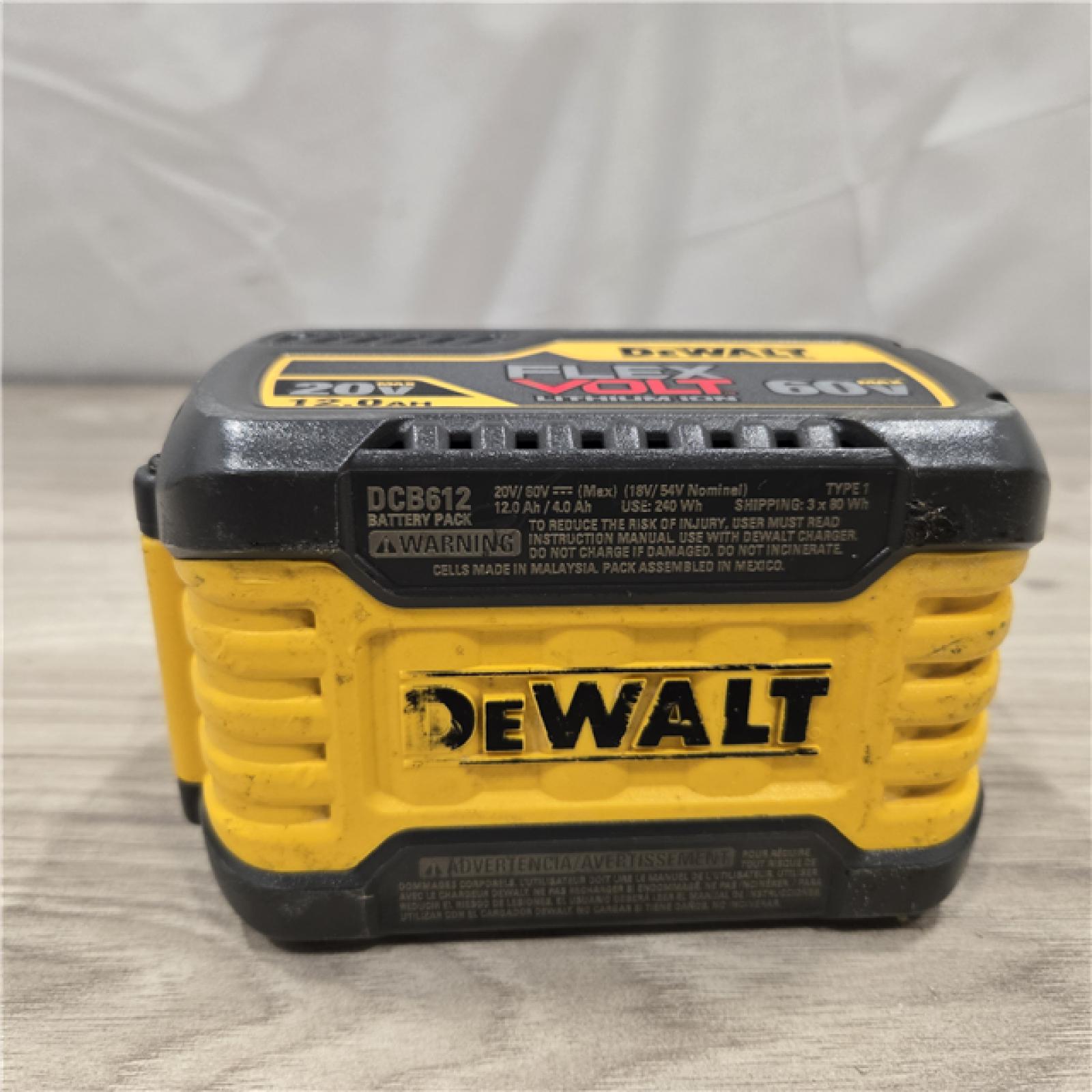 AS-IS DEWALT FLEXVOLT 20V/60V MAX 12.0 Ah Battery - DCB612