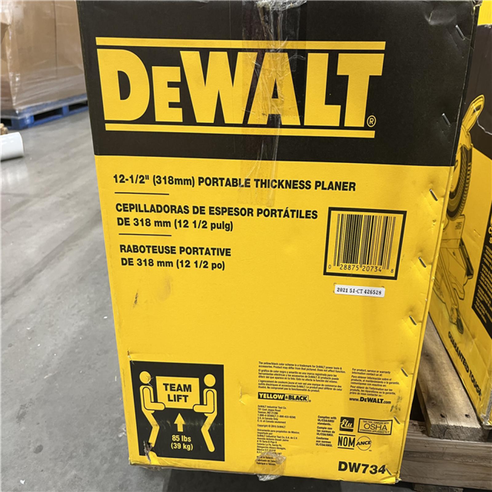 AS-IS DEWALT 15 Amp Corded 12.5 in. Bench Planer