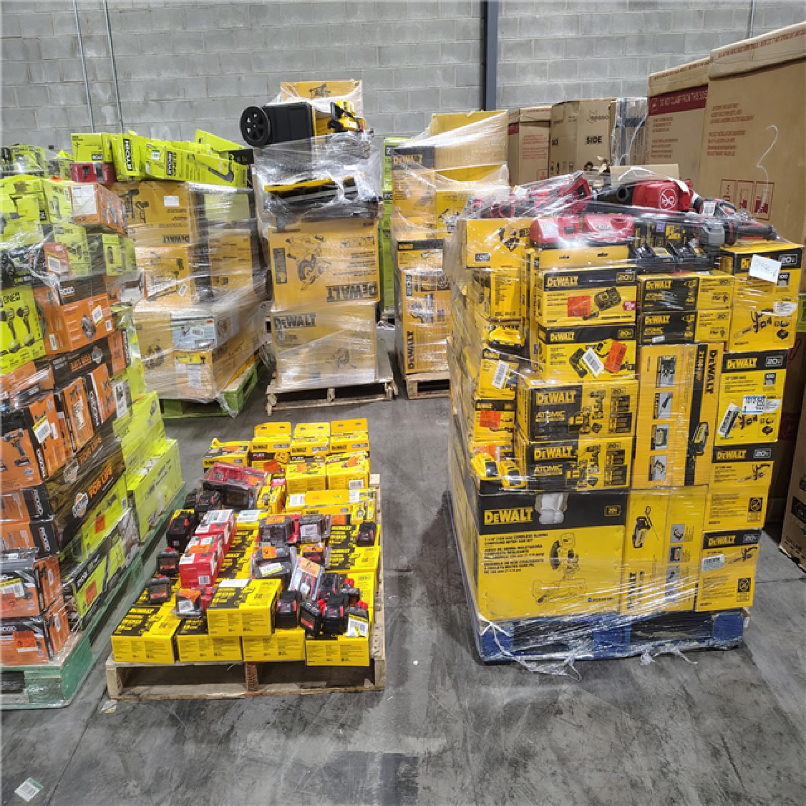 Pittston Location As-Is Power Tools Partial Truckload (15 Pallets) 9999-A