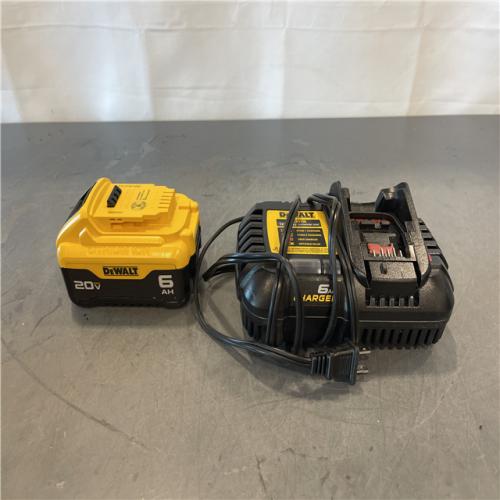 AS-IS - DEWALT 20V MAX Lithium-Ion 6.0Ah Battery w/ 6 Amp Output Charger
