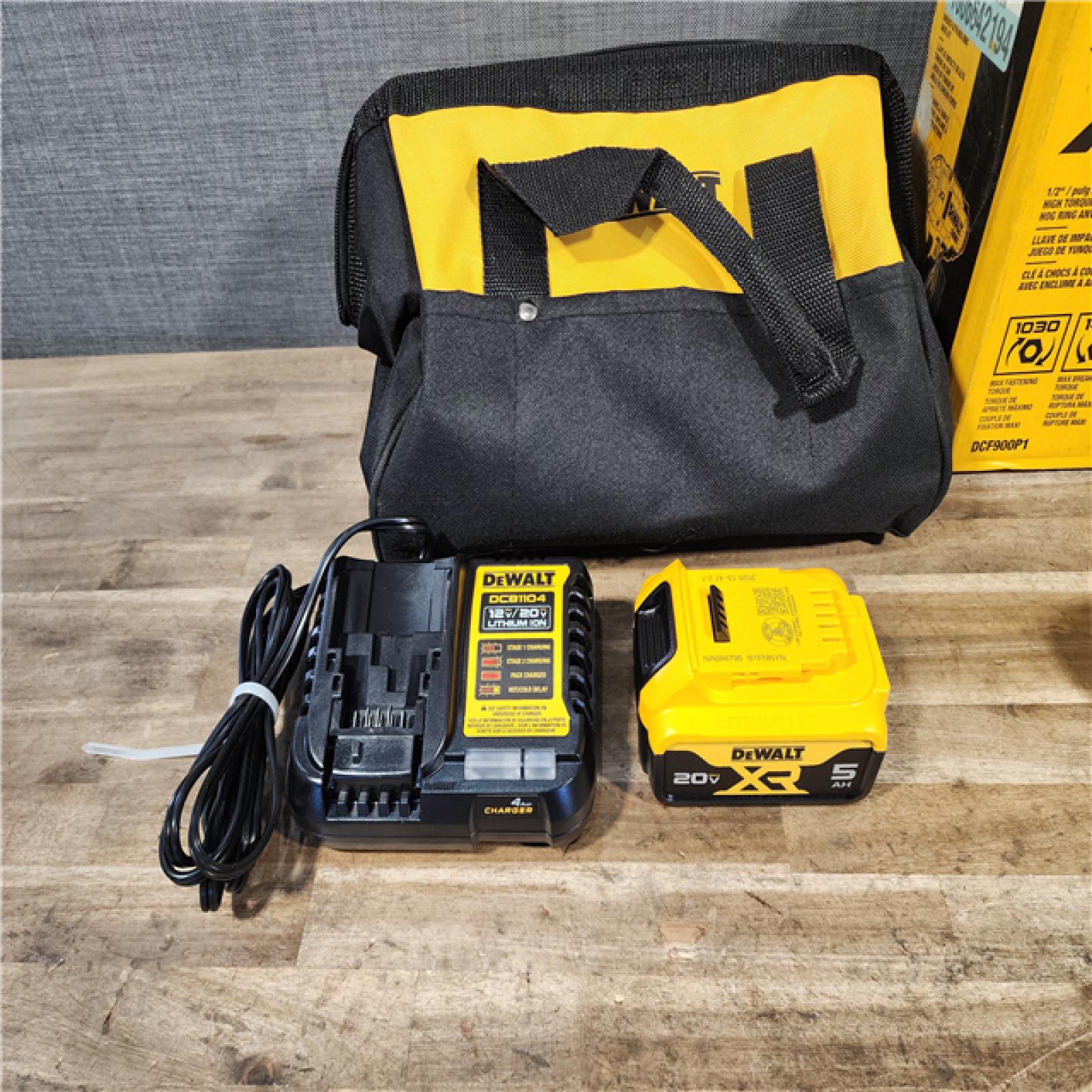 HOUSTON LOCATION - AS-IS DEWALT 20V MAX Lithium-Ion Cordless 1/2 in. Impact Wrench Kit