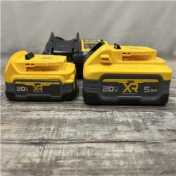 AS-IS DEWALT 20V MAX XR POWERSTACK Lithium-Ion Battery Starter Kit with 5.0Ah and 1.7Ah Batteries and Charger