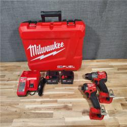 HOUSTON LOCATION - AS-IS Milwaukee FUEL 18V Lithium-Ion Brushless Cordless Hammer Drill and Impact Driver Combo Kit