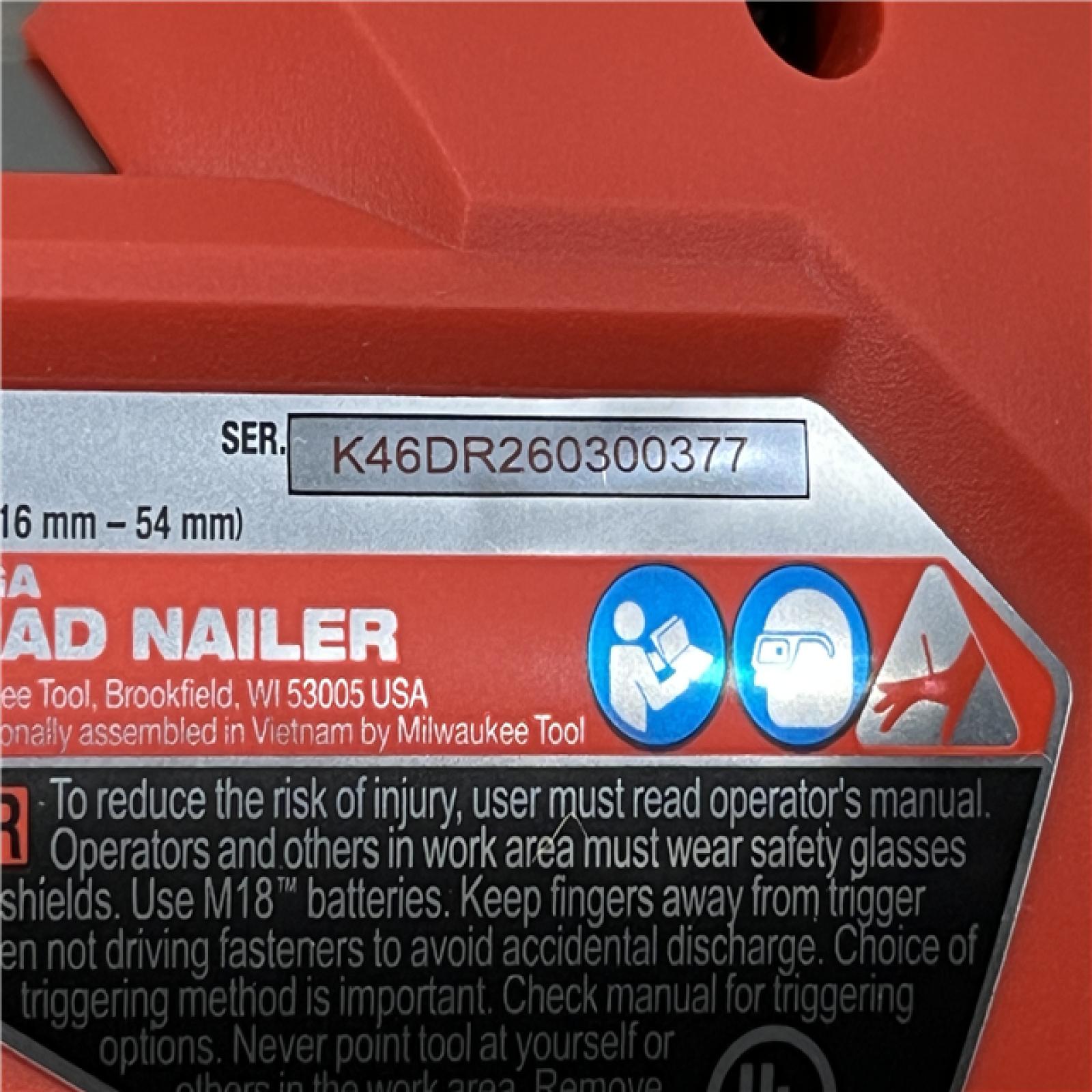 AS-IS Milwaukee FUEL 18-Volt Lithium-Ion Brushless Cordless Gen II 18-Gauge Brad Nailer (Tool-Only)
