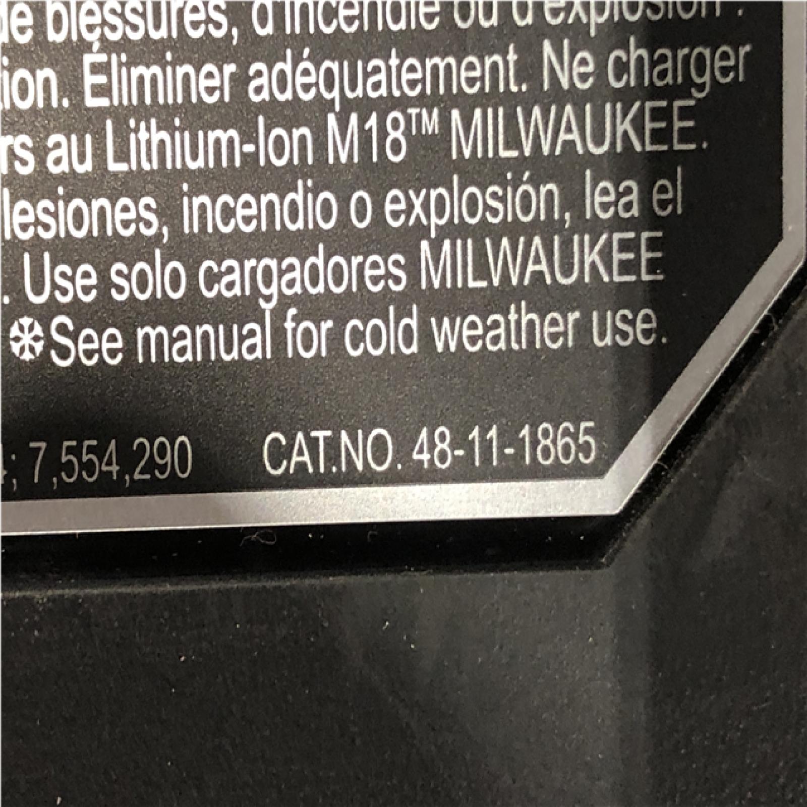 AS-IS Milwaukee 18-Volt Lithium-Ion High Output 6.0Ah Battery Pack (2-Pack)