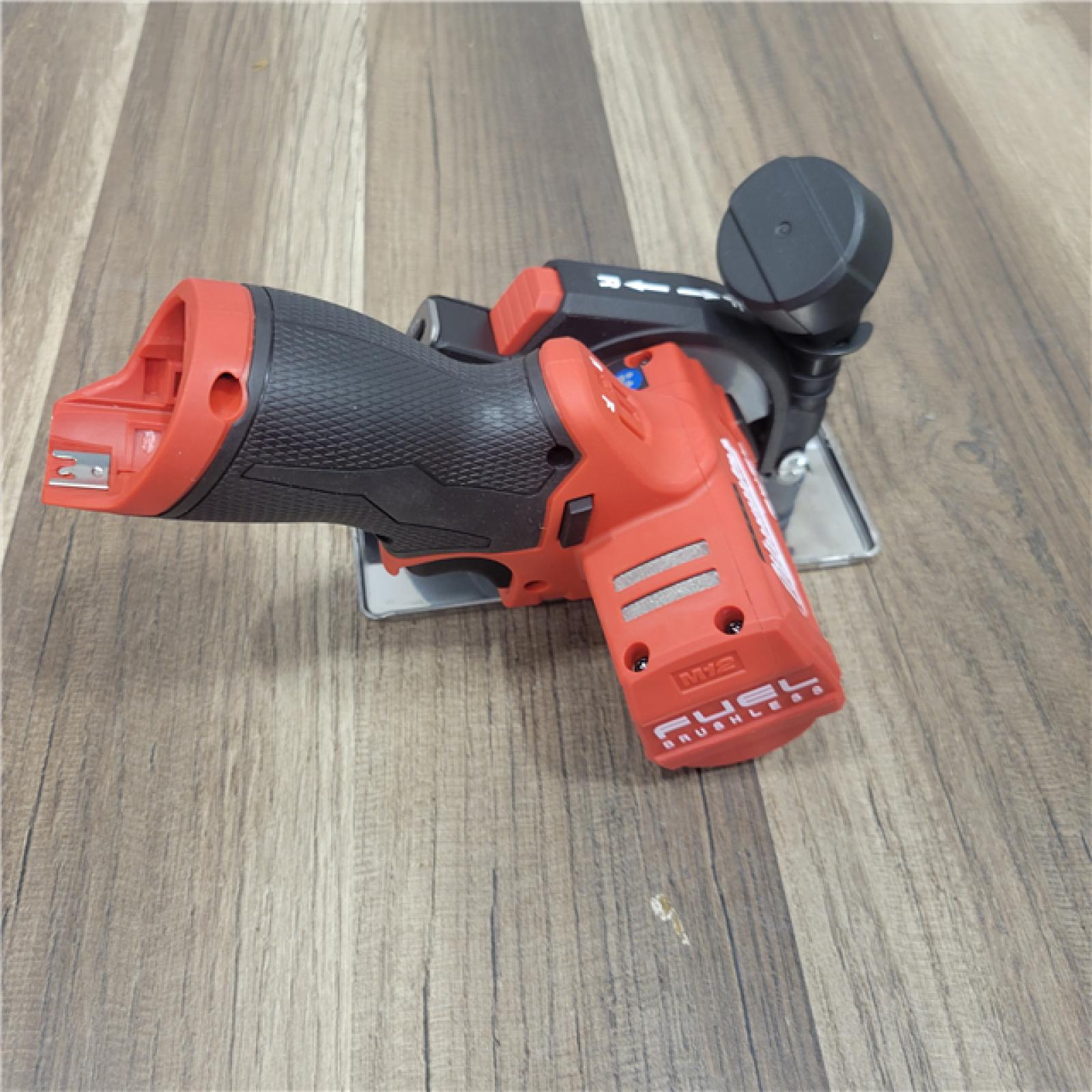AS-IS Milwaukee M12 FUEL 12V Lithium-Ion Brushless Cordless 3 in. Cut Off Saw (Tool-Only)
