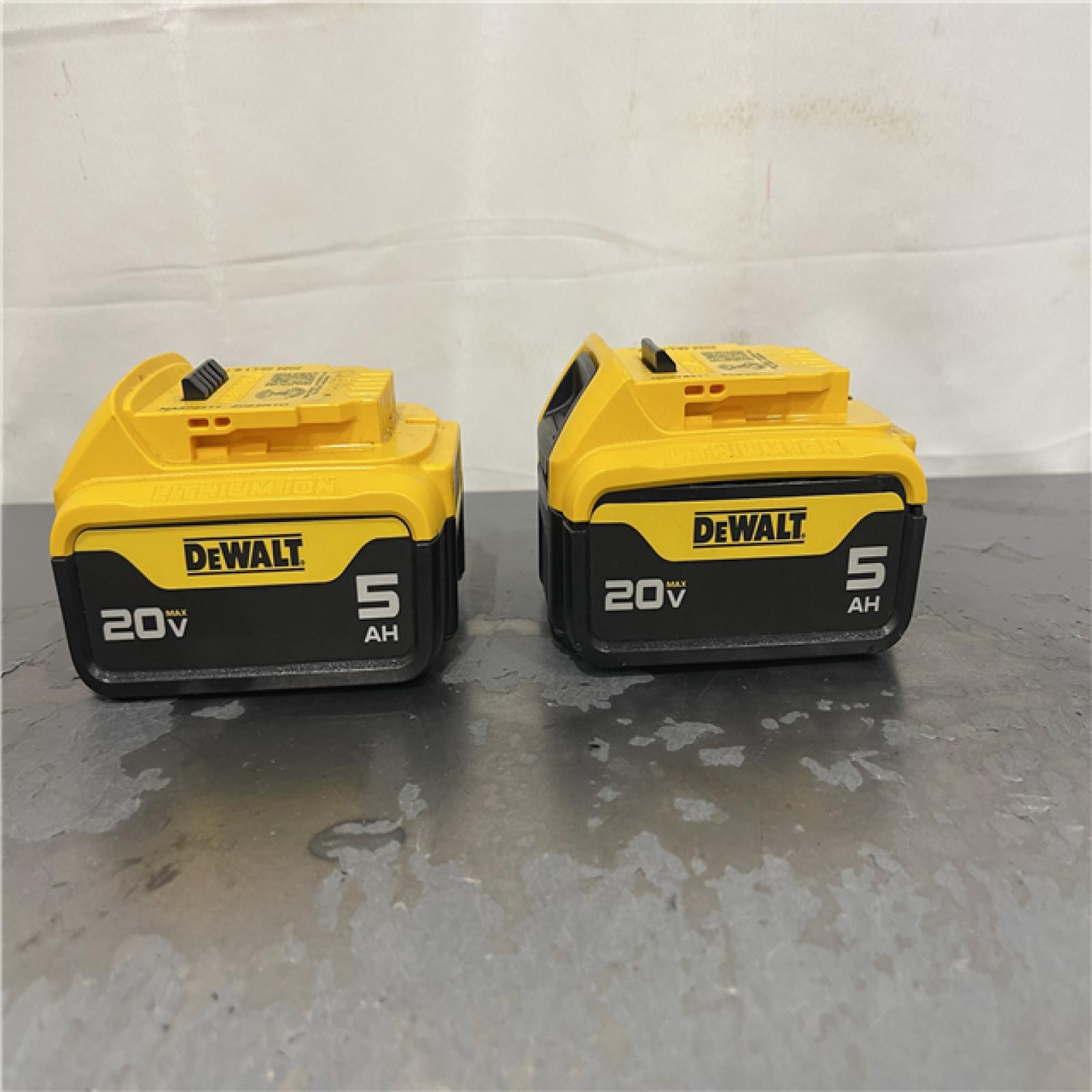 AS-IS- DEWALT 20V MAX XR Premium Lithium-Ion 5.0Ah Battery Pack (2 Pack)