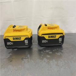AS-IS- DEWALT 20V MAX XR Premium Lithium-Ion 5.0Ah Battery Pack (2 Pack)