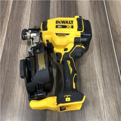AS-IS DEWALT 20V MAX Lithium-Ion 15-Degree Electric Cordless Roofing Nailer Kit