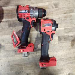 HOUSTON LOCATION - AS-IS (APPEARS LIKE NEW) MILWAUKEE FUEL 18V Lithium-Ion Brushless Cordless Hammer Drill and Impact Driver Combo Kit (2-Tool) with 2 Batteries