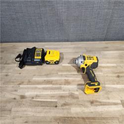 HOUSTON LOCATION - AS-IS DeWalt 20V MAX 1/2 in. Cordless Brushless Mid-Range Impact Wrench W/ BATTERY & CHARGER