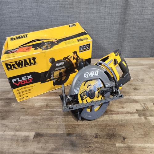 HOUSTON LOCATION - AS-IS DEWALT FLEXVOLT 60V MAX Cordless Brushless 7-1/4 in. Wormdrive Style Circular Saw (Tool Only)