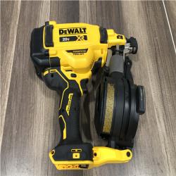 AS-IS DEWALT 20V MAX Lithium-Ion 15-Degree Electric Cordless Roofing Nailer Kit