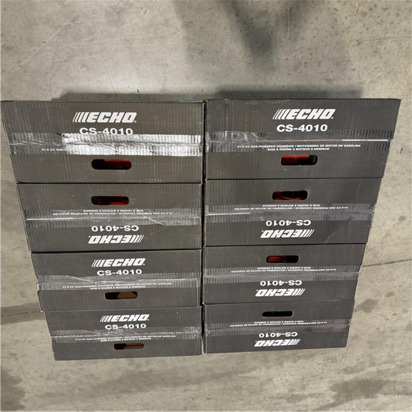 DALLAS LOCATION - NEW! ECHO 18 in. 41.6 cc 2-Stroke Gas Rear Handle Chainsaw PALLET-(8 UNITS)