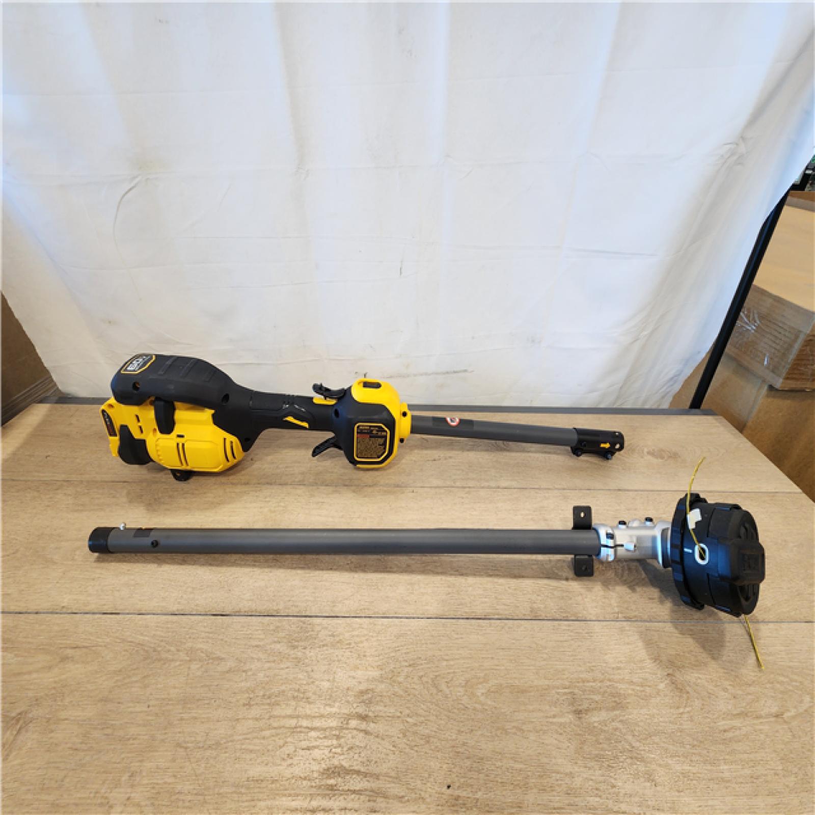 AS-IS- DEWALT FLEXVOLT 60V MAX 17 in. Cordless Battery Powered Attachment Capable Trimmer Kit