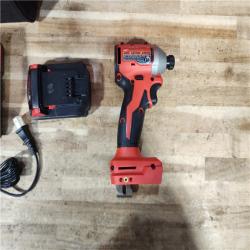 HOUSTON LOCATION - AS - IS Milwaukee 18-Volt Lithium-Ion Compact Brushless Cordless 1/4 in. Impact Driver Kit