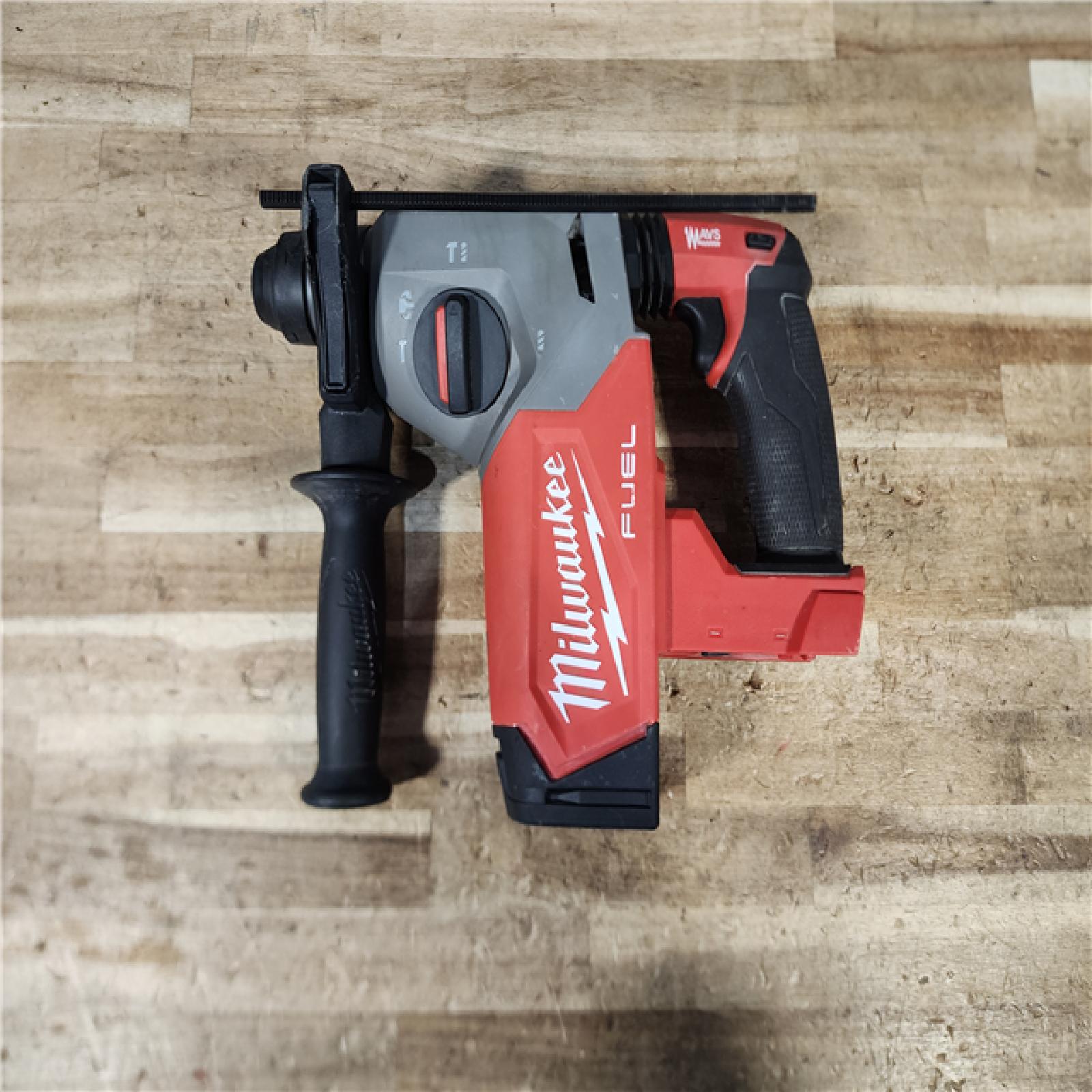 HOUSTON LOCATION - AS - IS Milwaukee  FUEL 18V Lithium-Ion Brushless Cordless 1 in. SDS-Plus Rotary Hammer (Tool-Only)