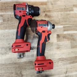 HOUSTON LOCATION - AS-IS Milwaukee 18V Lithium-Ion Brushless Cordless Compact Drill/Impact Combo Kit