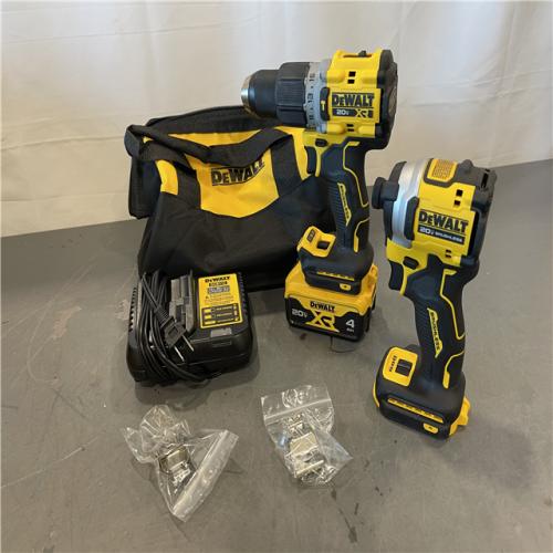 AS-IS - DEWALT 20V MAX XR Hammer Drill and ATOMIC Impact Driver 2 Tool Cordless Combo Kit