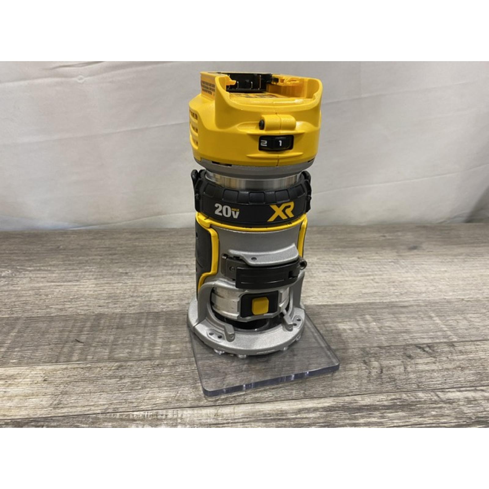 AS-IS DEWALT 20V MAX XR Cordless Brushless Fixed Base Compact Router (Tool Only)