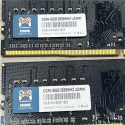 AS-IS EVOUNIC GAMING PRO ddr4 64gb (4X16GB)2666mhz UDIMM