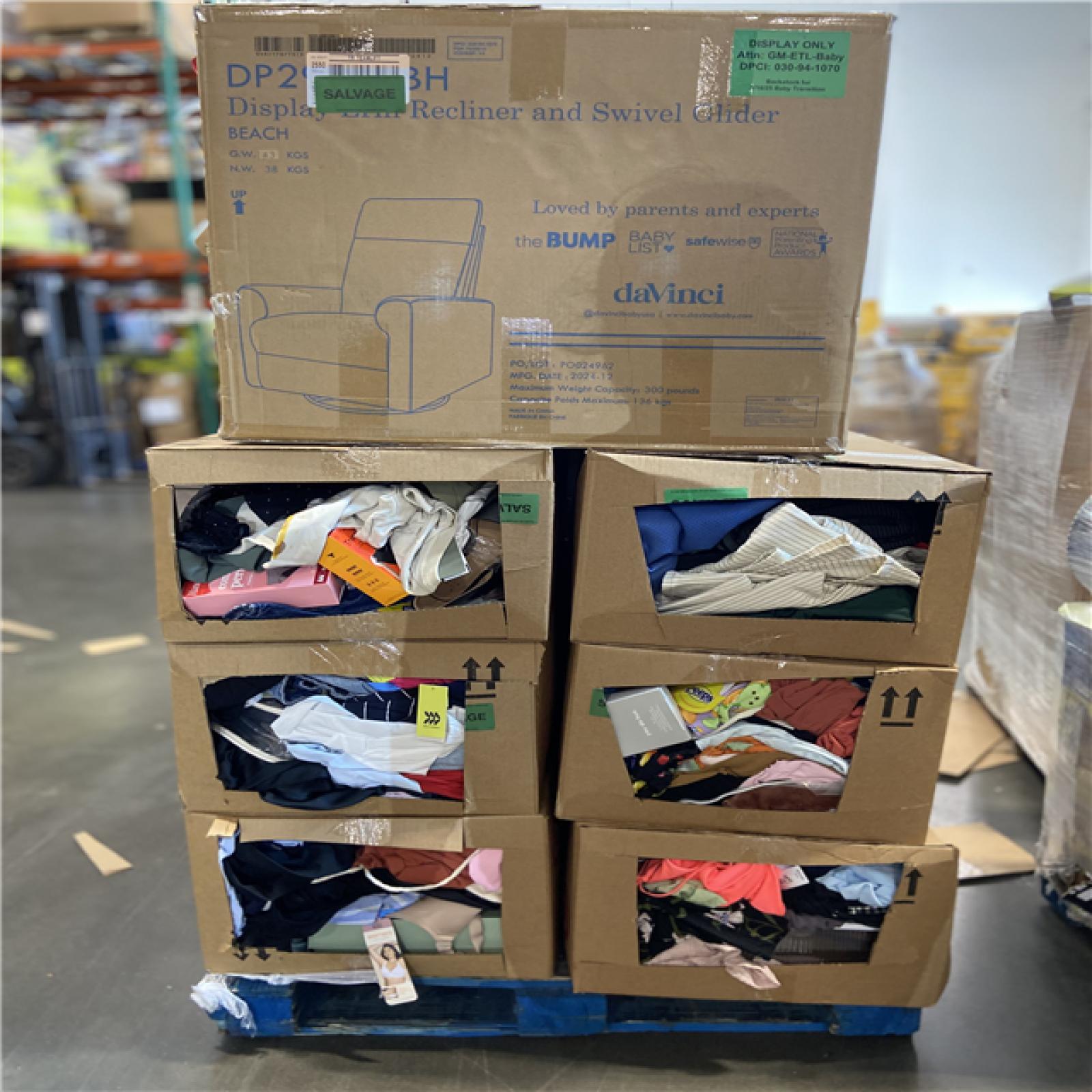 DALLAS LOCATION - BULLSEYE CLOTHING, HOME GOODS PALLET