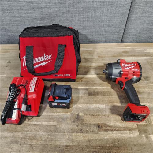 HOUSTON LOCATION - AS-IS Milwaukee M18 1/2 in. Cordless Brushless High Torque Impact Wrench Kit (Battery & Charger)