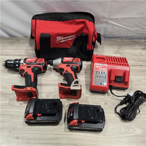 LIKE NEW! - Milwaukee 18V Cordless Brushed 2-Tool Drill/Driver and Impact Driver Kit