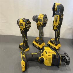 AS-IS - DeWalt 20V MAX ATOMIC Cordless Brushless 4 Tool Combo Kit