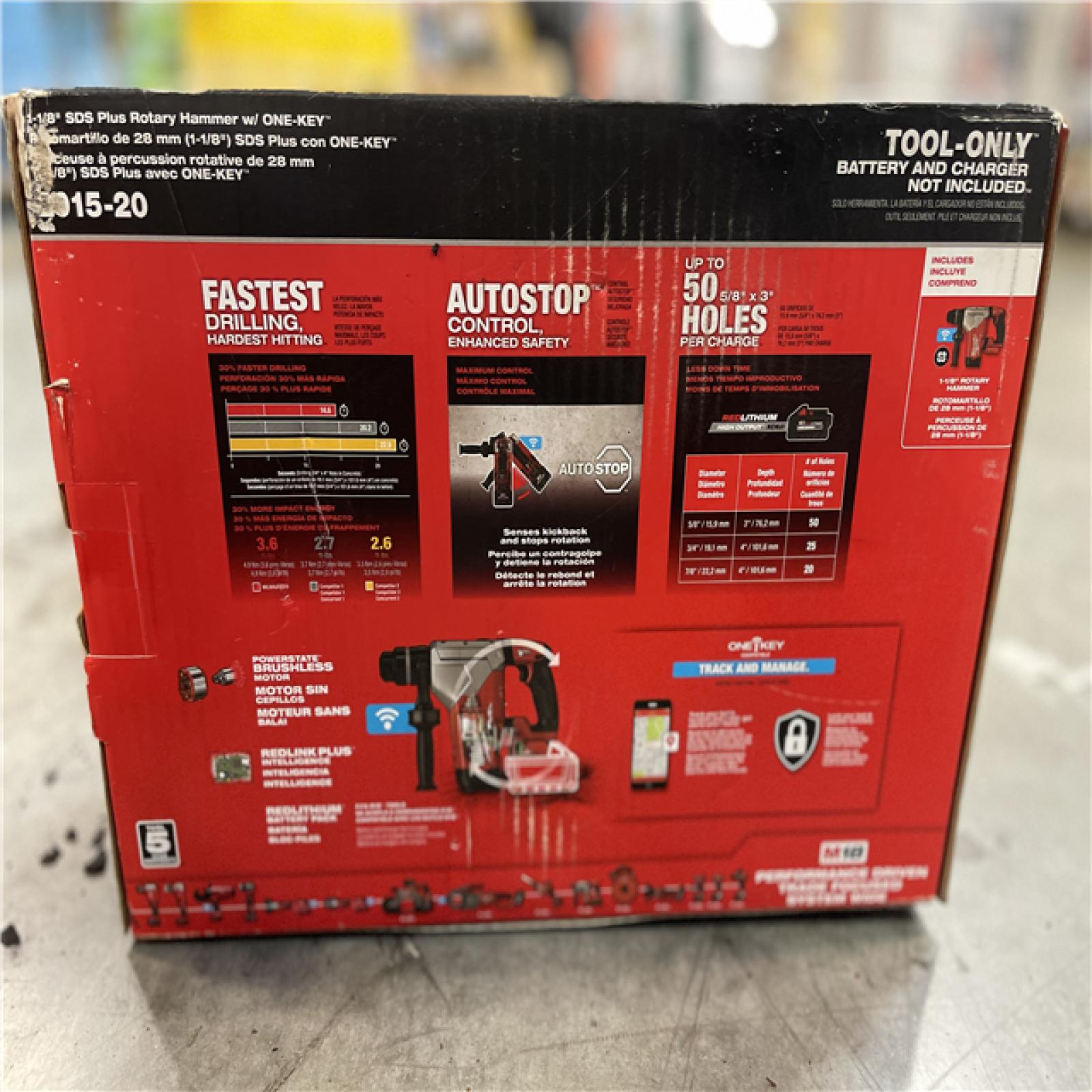DALLAS LOCATION-Milwaukee M18 FUEL 18V Lithium-Ion Brushless Cordless SDS-Plus 1-1/8 in. Rotary Hammer Drill