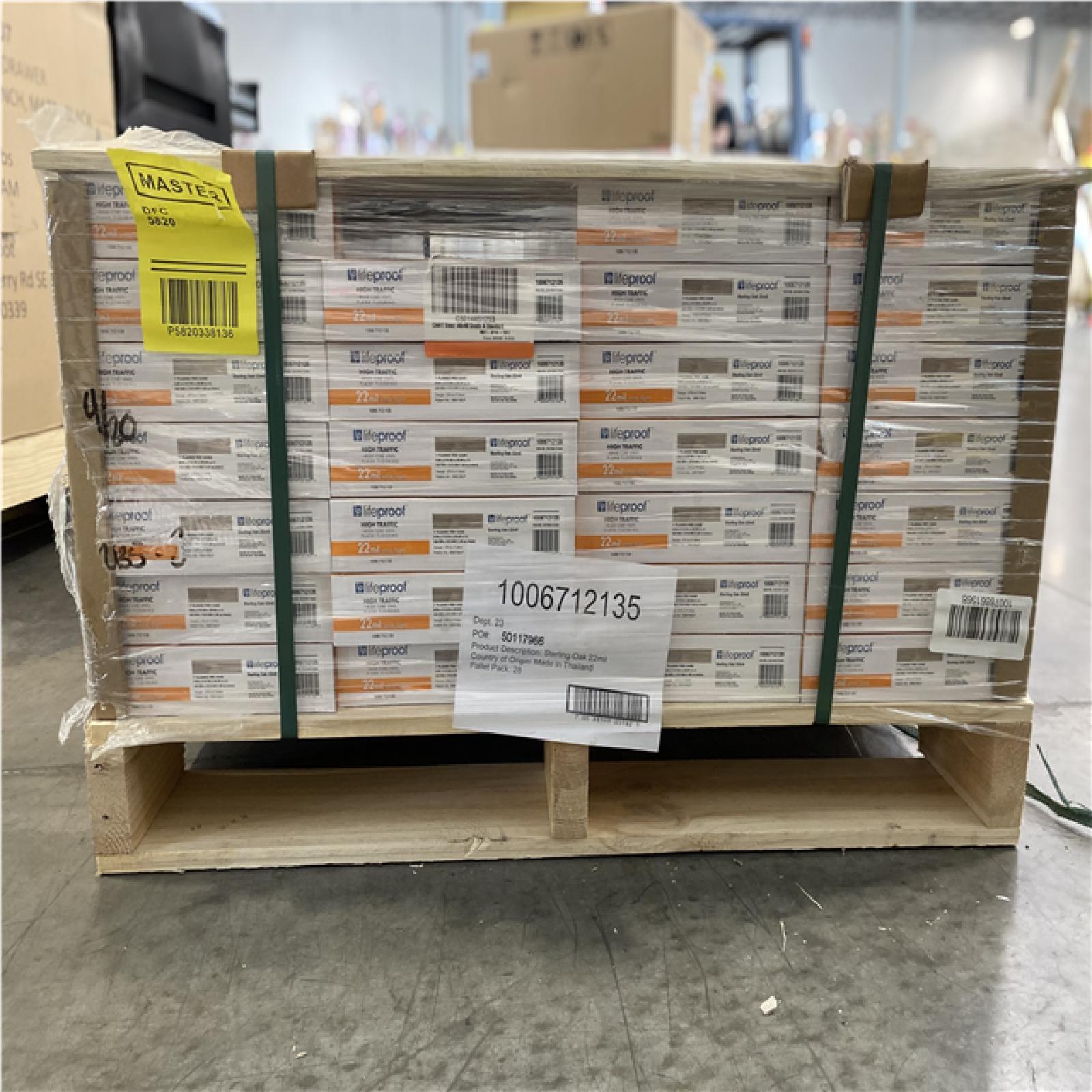 DALLAS LOCATION - LIFEPROOF Sterling Oak 22 MIL x 8.7 in. W x 48 in. L Waterproof (20.1 sqft/case) (27 CASES)